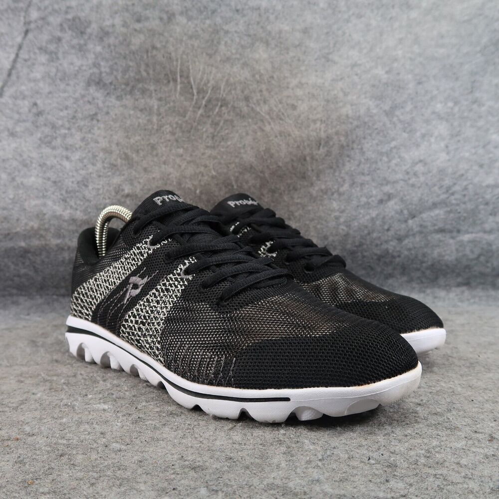 Propet Shoes Womens 7.5 Sneakers Active Walking Athletic Trainer Comfort Black